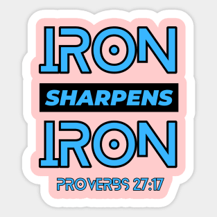 Iron Sharpens Iron | Christian Typography Sticker
